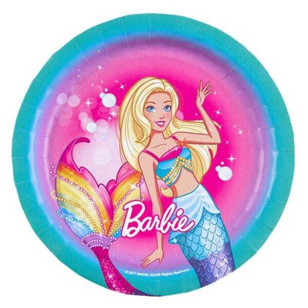 Pratos de Papel Barbie Dreamtopia - 18 cm
