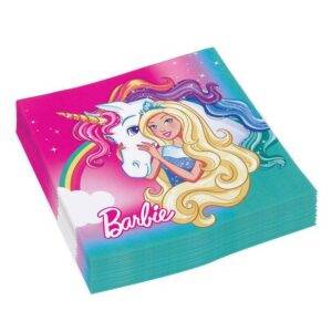 Guardanapos de papel Barbie Dreamtopia - 33 cm