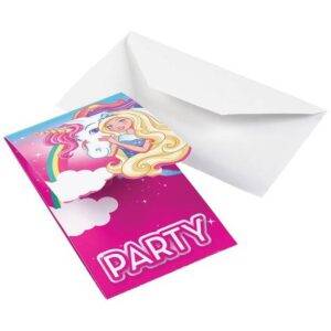 Convites de festas de Barbie Dreamtopia