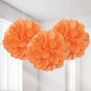 Decorações para Pom Pom Laranja - 23 cm