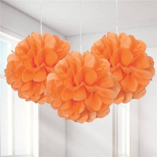 Decorações para Pom Pom Laranja - 23 cm