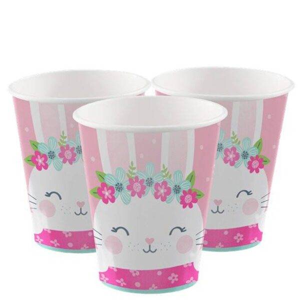 Copos para aniversário tema Coelhinho - 255 ml