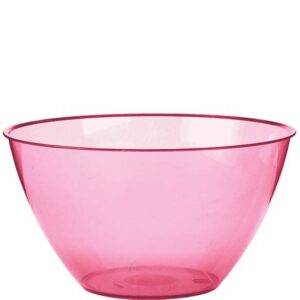 Taça de servir de plástico transparente