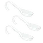 Mini garfos de plástico transparente