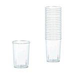 Mini Copos de Vinho em Plástico Transparente - 71 ml