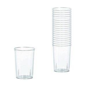 Mini Copos de Vinho em Plástico Transparente - 71 ml