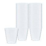 Mini Copos de Vinho em Plástico Transparente - 71 ml