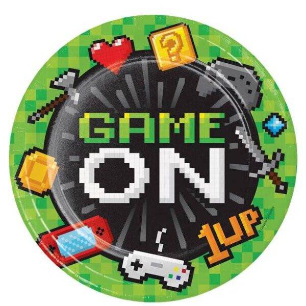 Game On Pratos de Festa - 22 cm