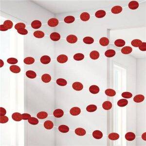 Decorações de corda de suspensão de glitter preto