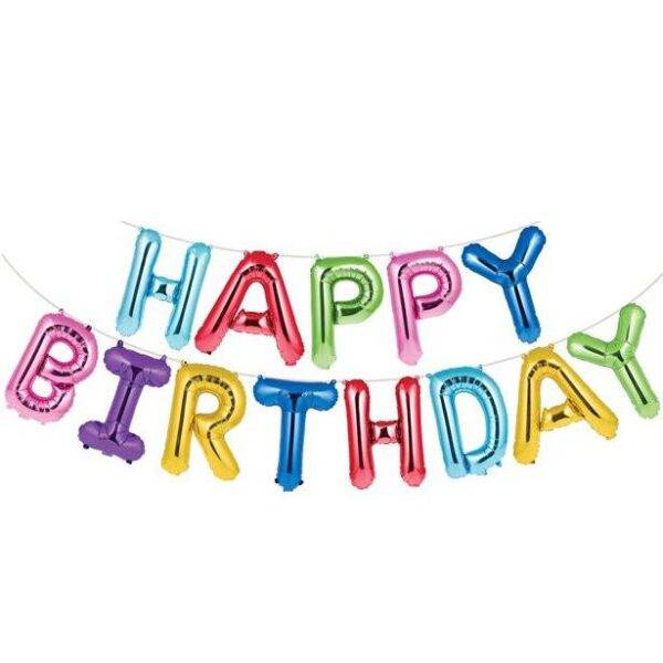Balões Arco-íris "Happy Birthday" - 4.3 m