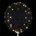 Balões Crystal Clearz LED brancos - 32 " 50 luzes