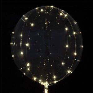Balões Crystal Clearz LED brancos - 32 " 50 luzes