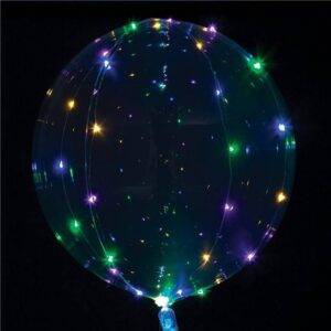 Balões Crystal Clearz LED brancos - 32 " 50 luzes