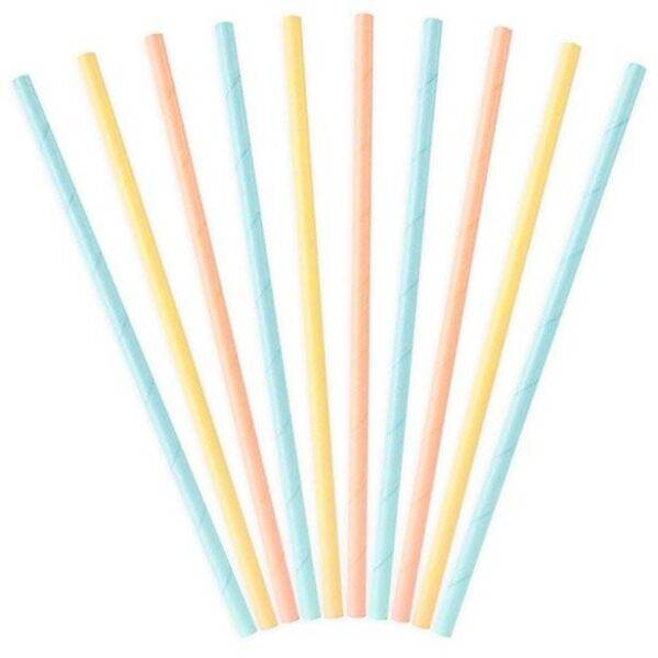Palhainhas de papel de mistura pastel