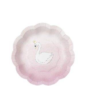 Pratos de Papel em Forma de Cisne - 23 cm