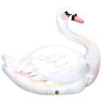 Balão de tamanho grande com cisnes graciosos - folha de 35 "
