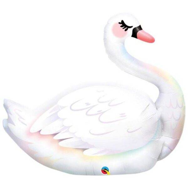 Balão de tamanho grande com cisnes graciosos - folha de 35 "