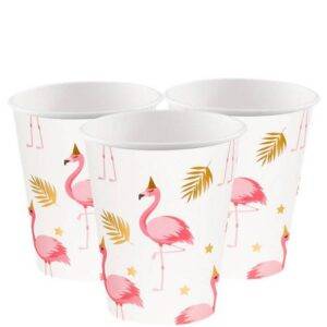 Copos de Papel Flamingo - 250 ml