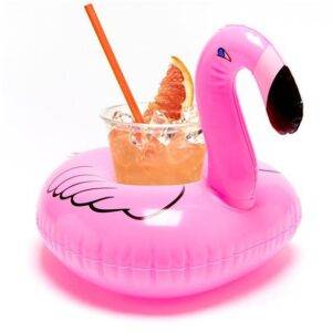 Suporte de copo inflável do flamingo