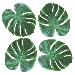Decorações de folhas tropicais - tamanhos variados