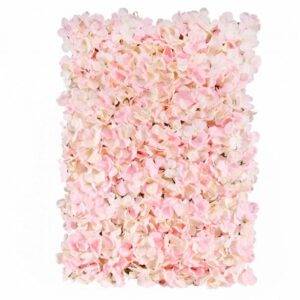 Parede de flor de hortênsia rosa