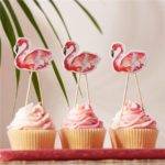 Toppers para bolo Flamingo Fun - 12,5 cm