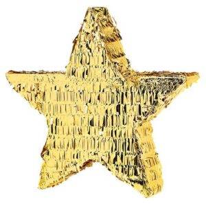 Pinhata Estrela em Folha de Ouro - 45 cm de altura