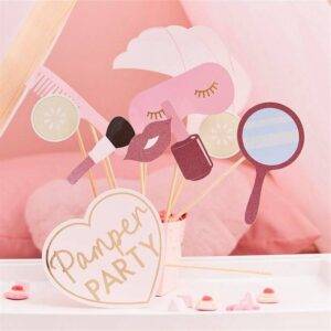BrancoPamper Party Pink Glitter Photobooth Suportes