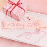 Pamper Party Pink Birthday Girl Sash