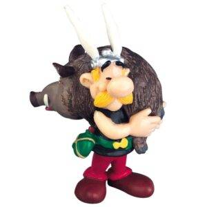 Figura Asterix con Javali Asterix El Galo 6 cm