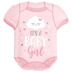 BALÃO FOIL SUPERSHAPE BABYGROW IT'S A BABY GIRL
