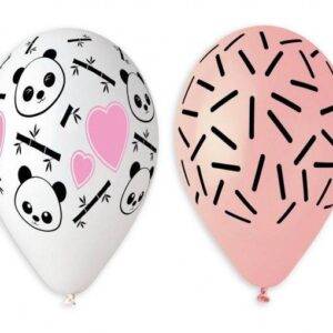 5 BALÕES LATEX 13'' PANDA