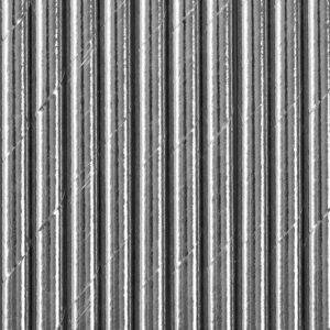 10 PALHINHAS DE PAPEL PRATEADO FOIL