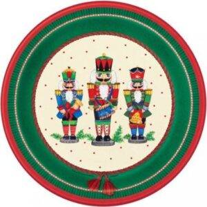 8 PRATOS 23 CM NUTCRACKER CHRISTMAS