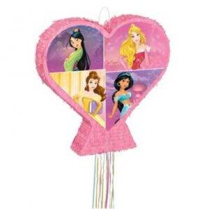PINHATA 3D CORAÇÃO PRINCESAS DISNEY