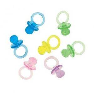 18 CHUCHAS 2,54 CM CRISTAL COR SORTIDA