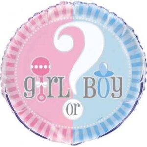 BALÃO FOIL 18'' 'BOY OR GIRL?'