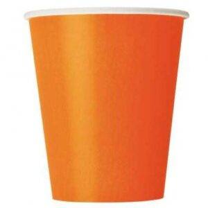 8 COPOS 267 ML LARANJA