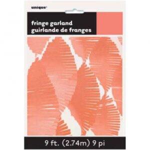 FRANJA DECORATIVA PAPEL 2,75 M CORAL