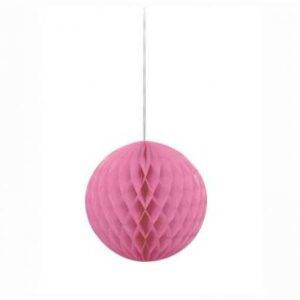 BOLA DE PAPEL DECORATIVA 8'' ROSA CHOQUE