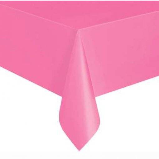 TOALHA DE MESA COMPACTA ROSA CHOQUE 1,37 X 2,74 M