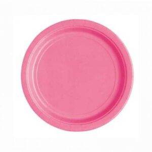 20 PRATOS 18 CM ROSA CHOQUE