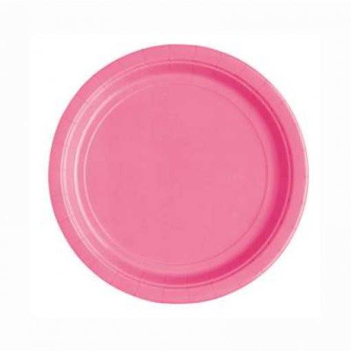 20 PRATOS 18 CM ROSA CHOQUE