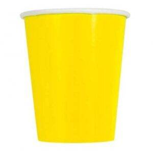 14 COPOS 267 ML AMARELO NEON