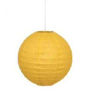 LANTERNA PAPEL 10'' AMARELO