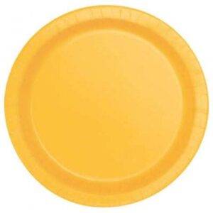 16 PRATOS 23 CM AMARELO