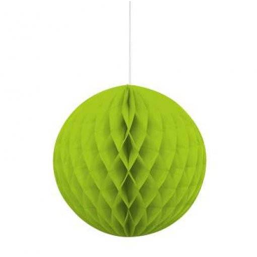 BOLA DE PAPEL DECORATIVA 8'' VERDE LIMA