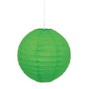 LANTERNA PAPEL 10'' VERDE LIMA