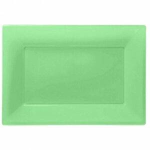 3 TRAVESSAS PLÁSTICO 33 X 23 CM VERDE LIMA