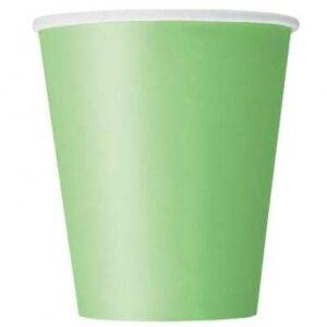 8 COPOS 267 ML VERDE LIMA